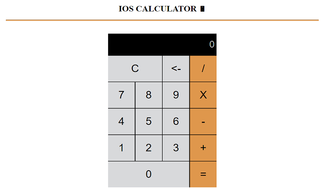 IOS Calculator